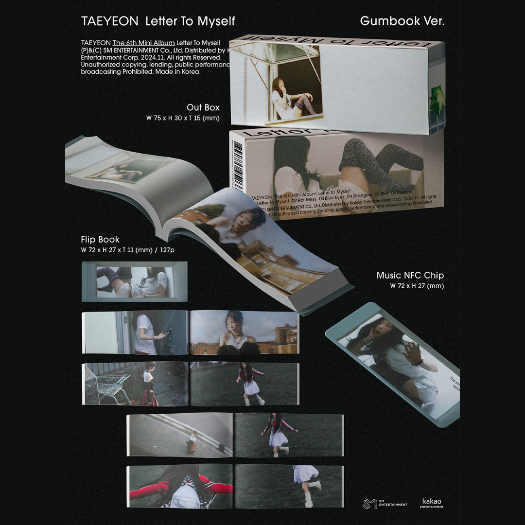 TAEYEON 6th Mini Album 'LETTER TO MYSELF' (Gumbook Ver.) (Smart Album)