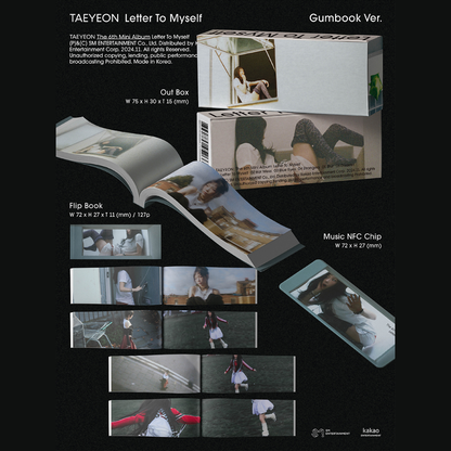 TAEYEON 6th Mini Album 'LETTER TO MYSELF' (Gumbook Ver.) (Smart Album)