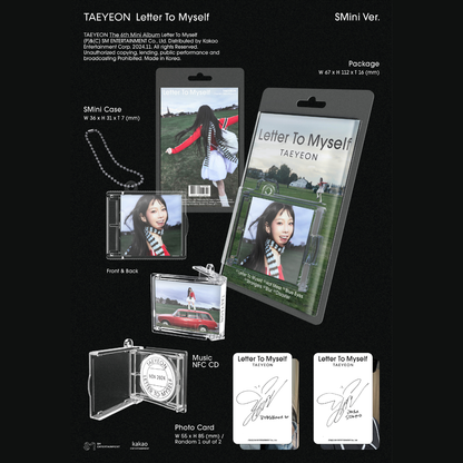 TAEYEON 6th Mini Album 'LETTER TO MYSELF' (SMini Ver.) (Smart Album)