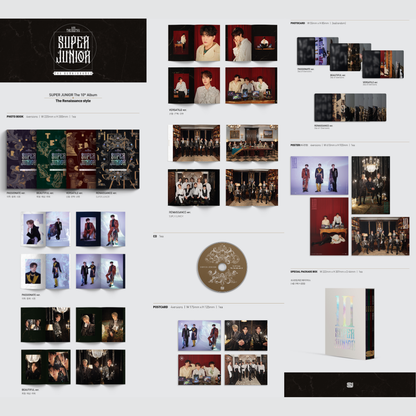 SUPER JUNIOR 10th Album 'THE RENAISSANCE' [The Renaissance Style - Versatile Ver.]