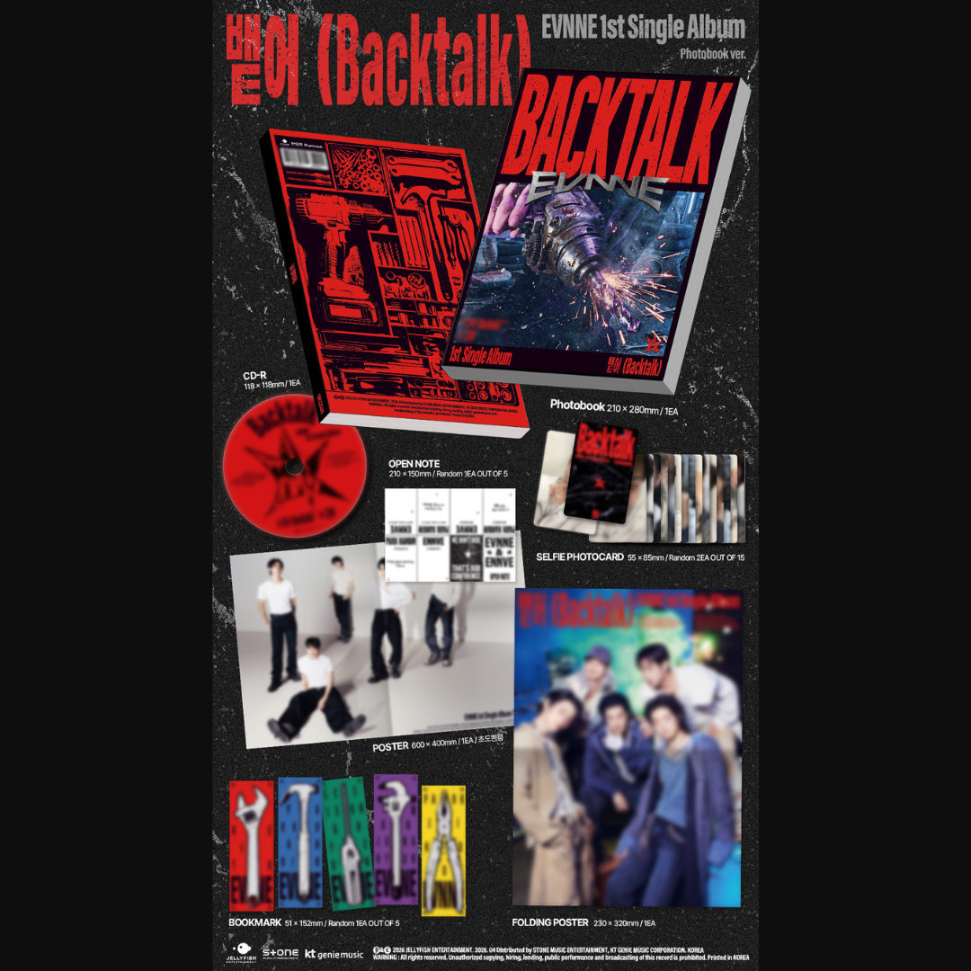 EVNNE 1st Single Album [뱉어 (Backtalk)] (Photobook Ver.)