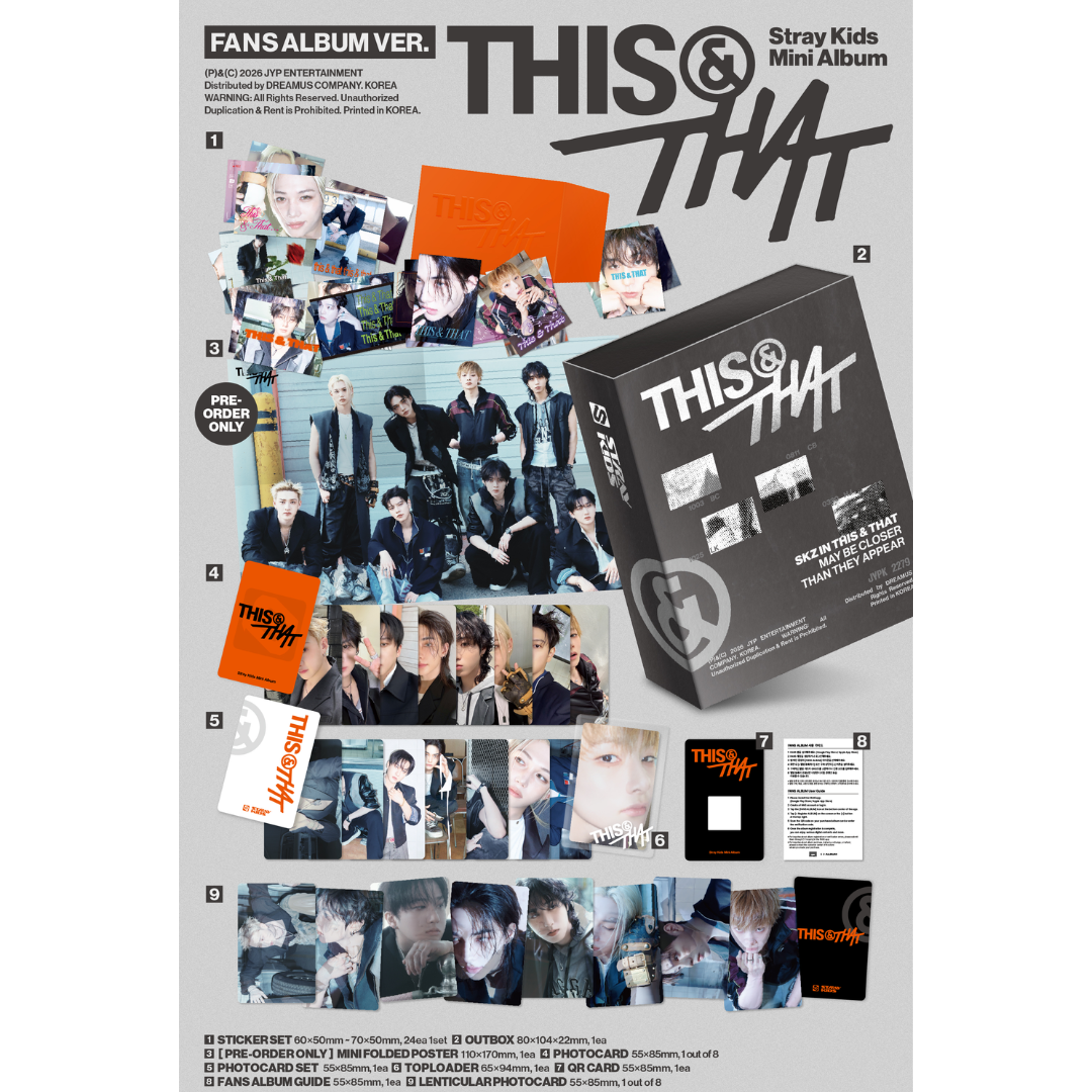 Stray Kids 10th Mini Album "THIS & THAT" - FANS ALBUM VER.
