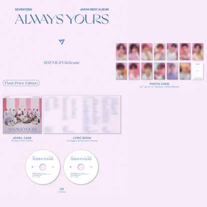 SEVENTEEN JAPAN BEST ALBUM ALWAYS YOURS
