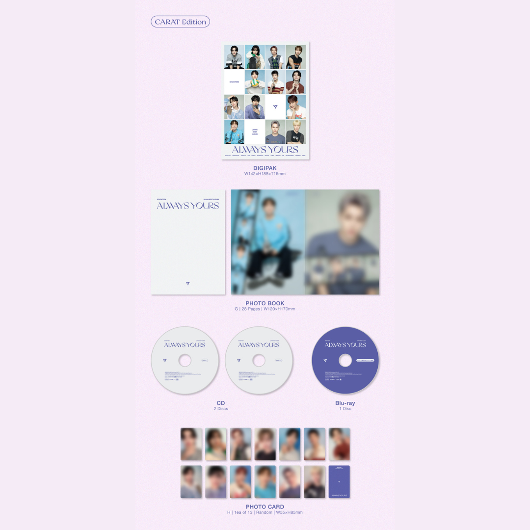 SEVENTEEN JAPAN BEST ALBUM ALWAYS YOURS- CARAT EDITION