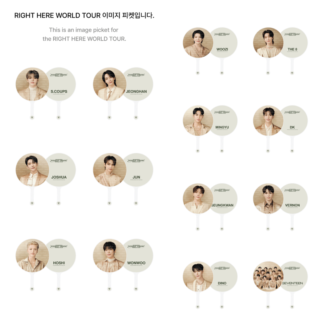 SEVENTEEN RIGHT HERE WORLD TOUR IMAGE PICKET