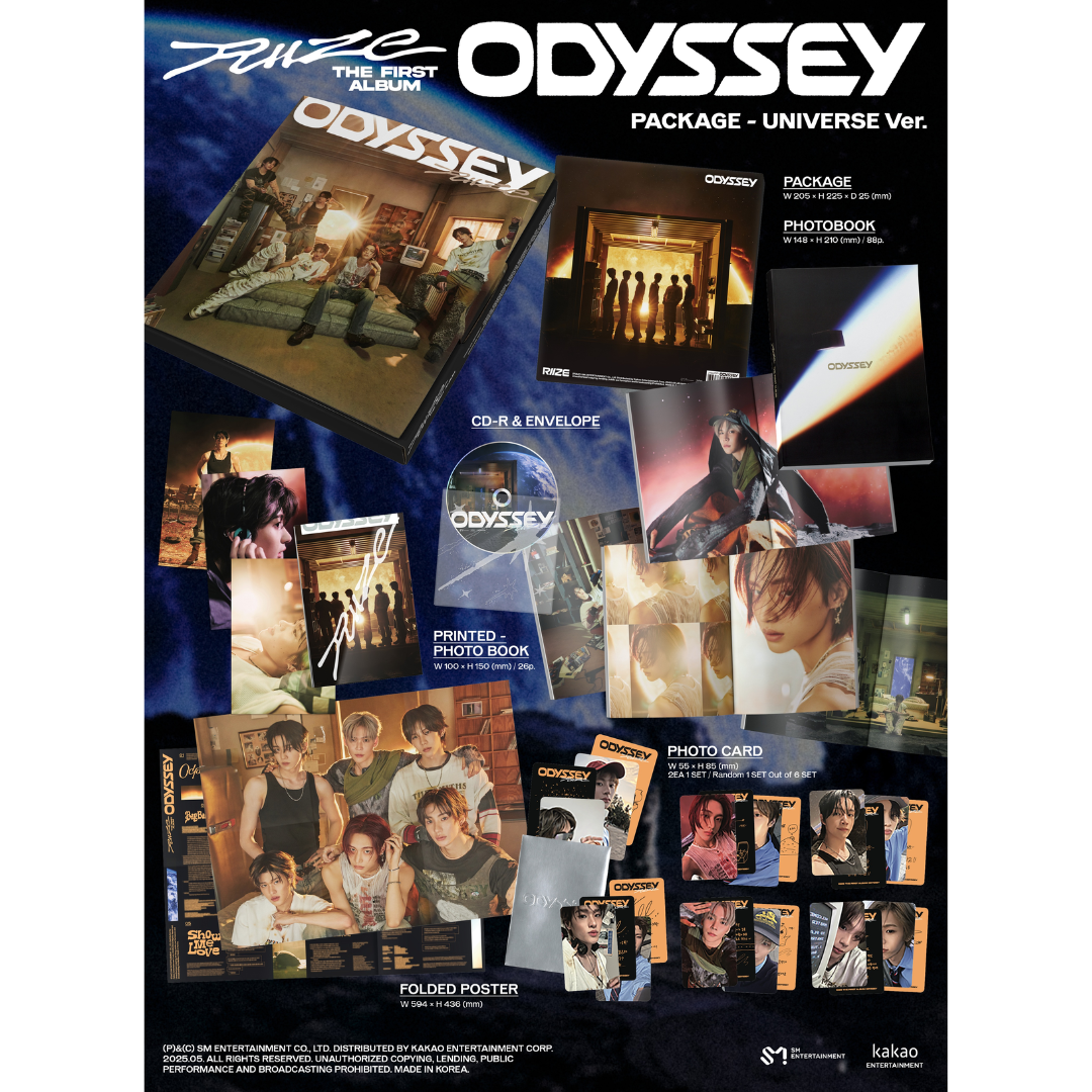 RIIZE - 1st Album [ODYSSEY] (PACKAGE Ver.) (Random Ver.)