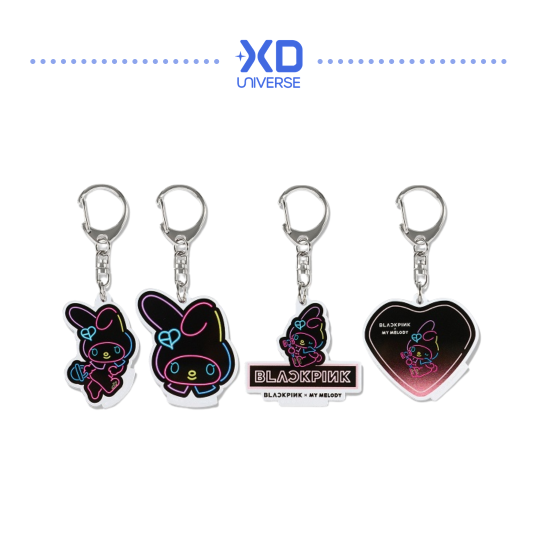 [BLACKPINK × My Melody]【My Melody】Acrylic Keychain (NEON / 4 Random Types)