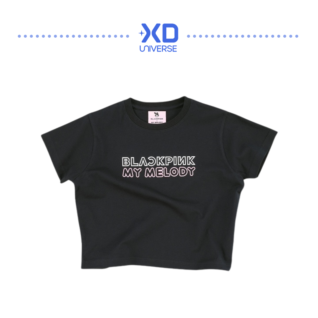 [BLACKPINK × My Melody]【My Melody】Cropped T-Shirt (ONE SIZE)