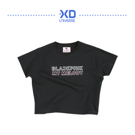 [BLACKPINK × My Melody]【My Melody】Cropped T-Shirt (ONE SIZE)