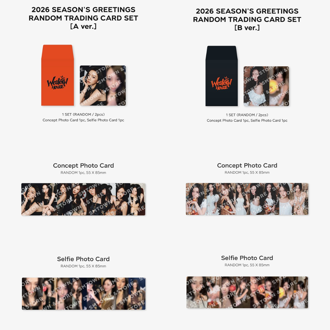 2026 AESPA SEASON'S GREETINGS MD RANDOM TRADING CARD