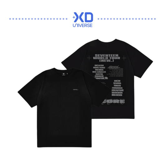 SEVENTEEN WORLD TOUR [NEW_] ENCORE OFFICIAL MERCH - S/S T-SHIRT BLACK VER.2