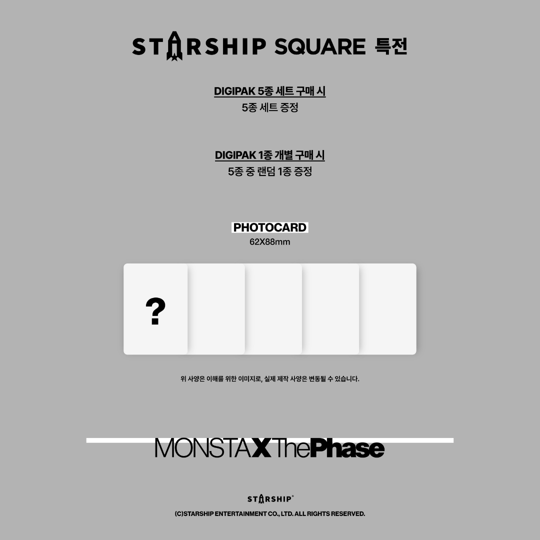 [PREORDER] MONSTA X [The Phase] - Digipack