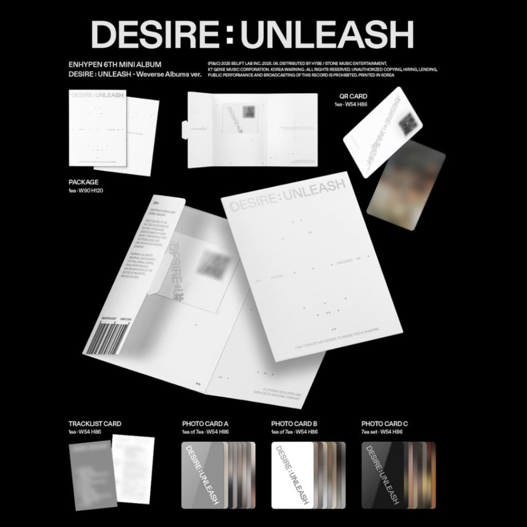 ENHYPEN 6th Mini Album [DESIRE : UNLEASH] (Weverse Albums Ver.)