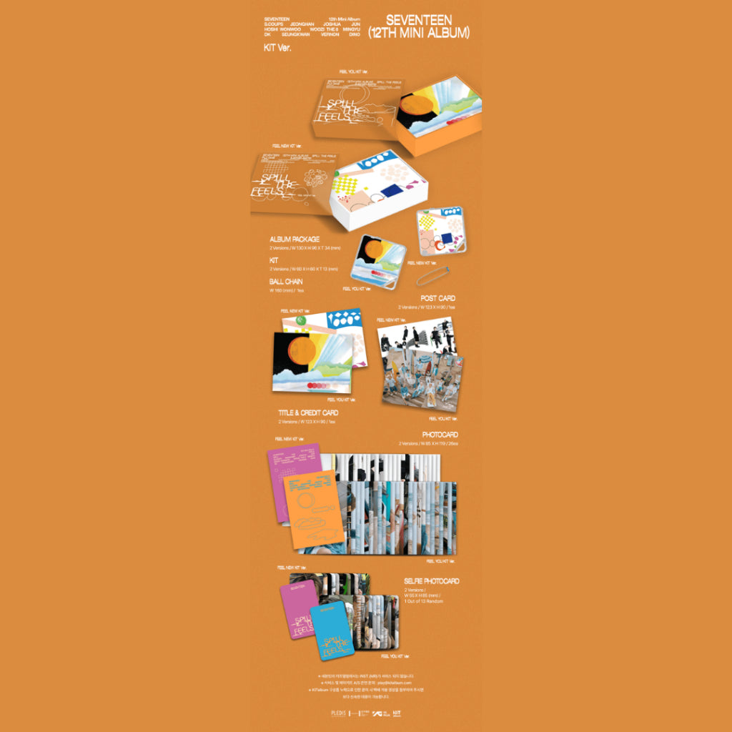 SEVENTEEN - 12th Mini Album [SPILL THE FEELS] (KiT Ver.)