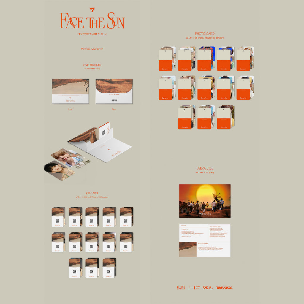 SEVENTEEN 4TH ALBUM [Face the Sun] (Weverse Albums Ver.) (Random Ver.)