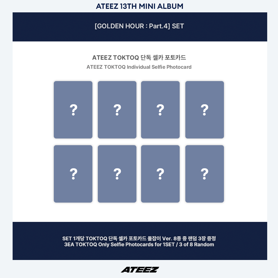 [PREORDER] ATEEZ 13TH MINI ALBUM [GOLDEN HOUR: Part.4] - Standard Edition