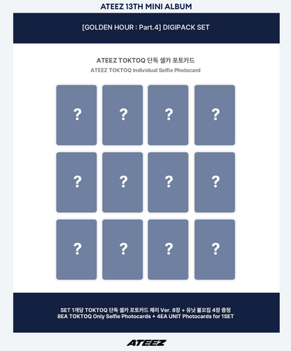 [PREORDER] ATEEZ 13TH MINI ALBUM [GOLDEN HOUR: Part.4] - DIGIPACK ver.