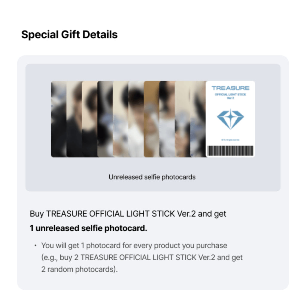 [OFFLINE POB] TREASURE Official Light Stick Ver.2